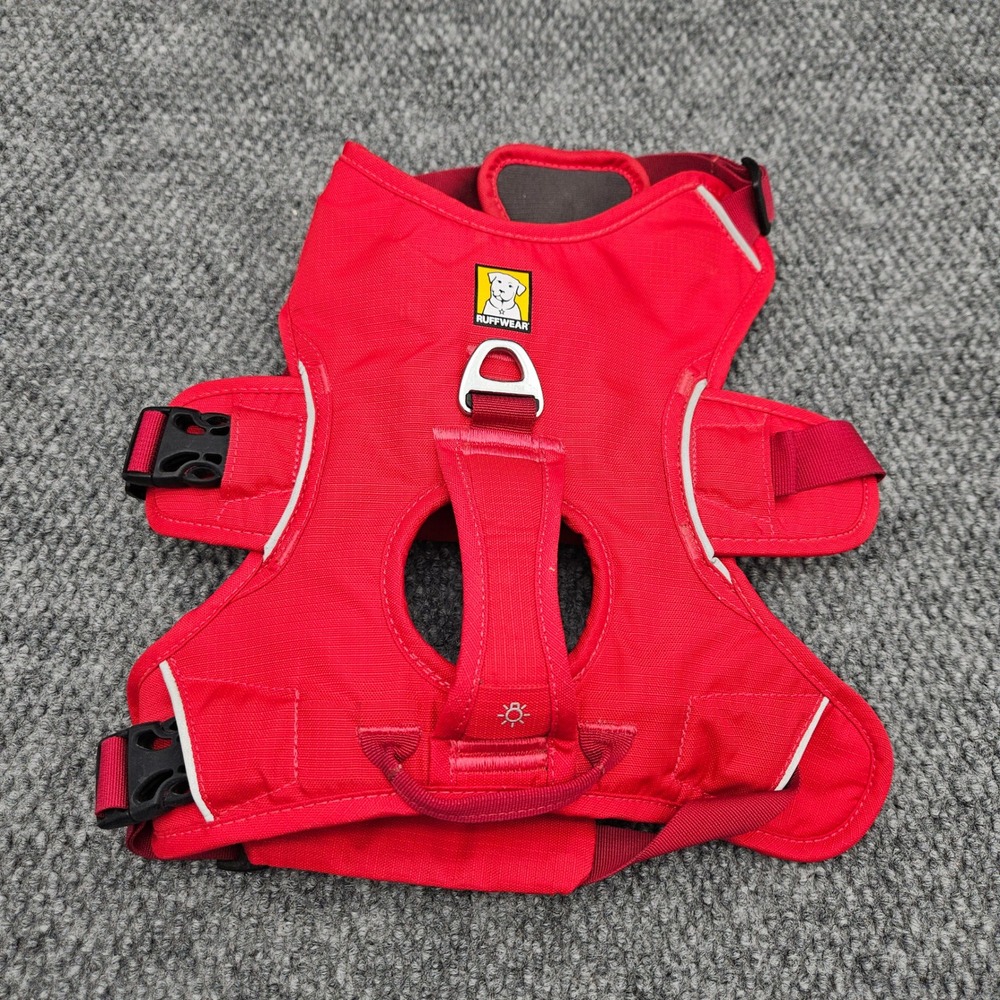 Ruffwear (Size Small) Red Web Master Dog Harness Hiking Reflective Handle Padded
